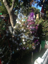 alberi di Natale addobbati dalle scuole